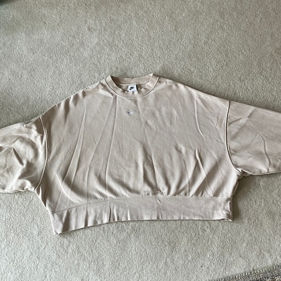 Nike Beige oversize Crewneck Sweatshirt XL - Picture 3 of 14